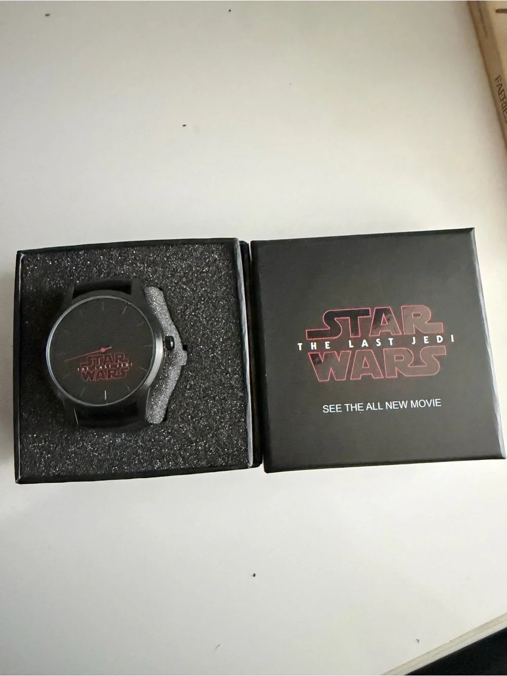 Star Wars Black Watch with Red Logo and Red Hand